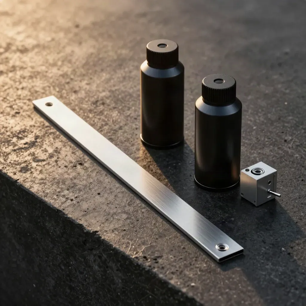 MC4-kontakter, takkrokar och aluminiumräls i dramatisk solcellsmontering