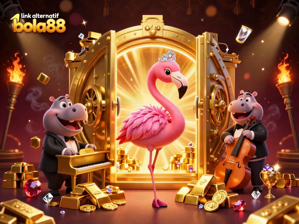 Experience thrilling gameplay with link alternatif bola88, featuring lively casino characters and sparkling treasures.