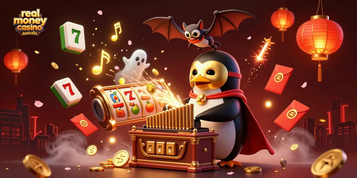 Catch the excitement at a real money casino Australia with our lively penguin organist and festive elements!